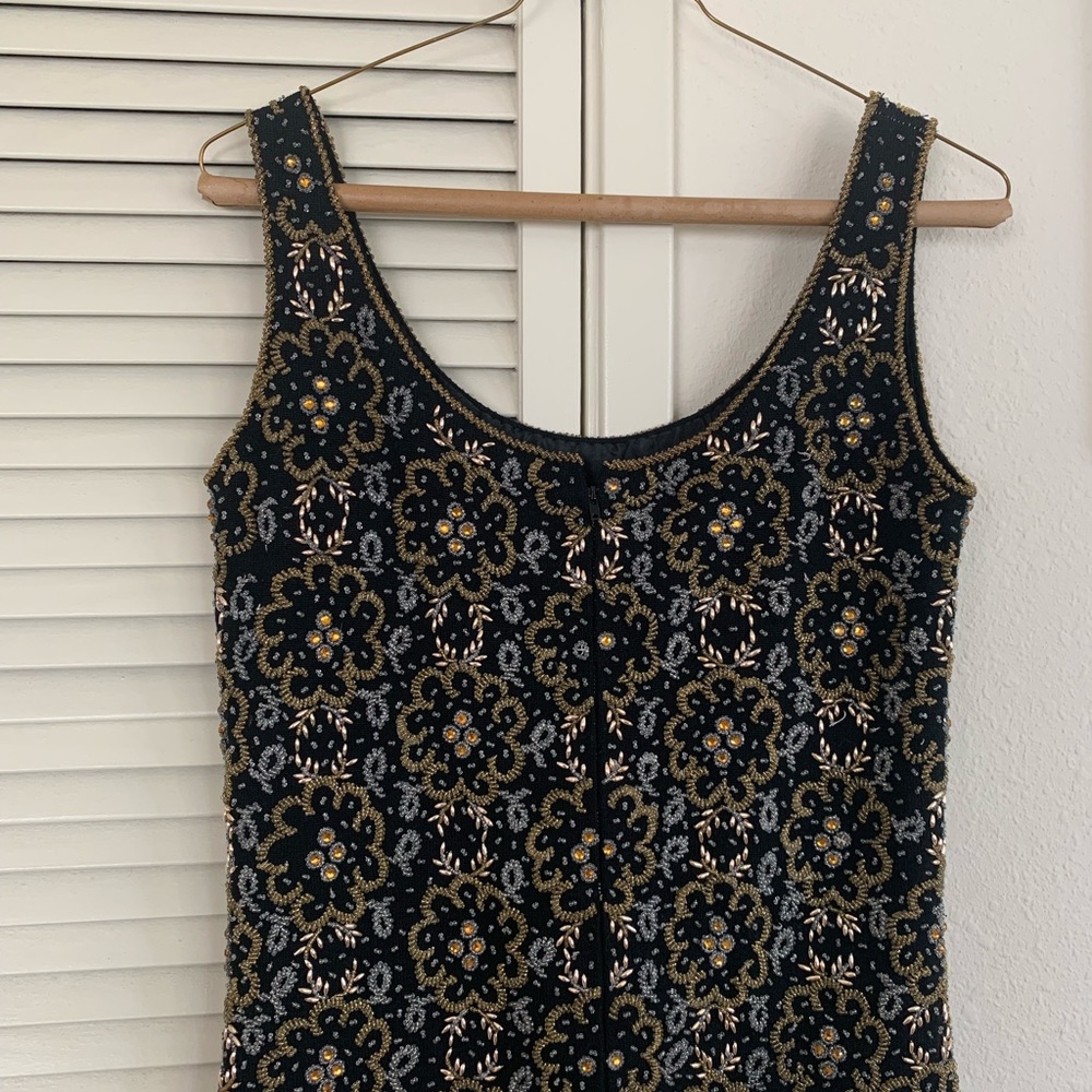 ✨1940’s/1950 VINTAGE Unbranded unique beaded vest - Picture 3 of 15